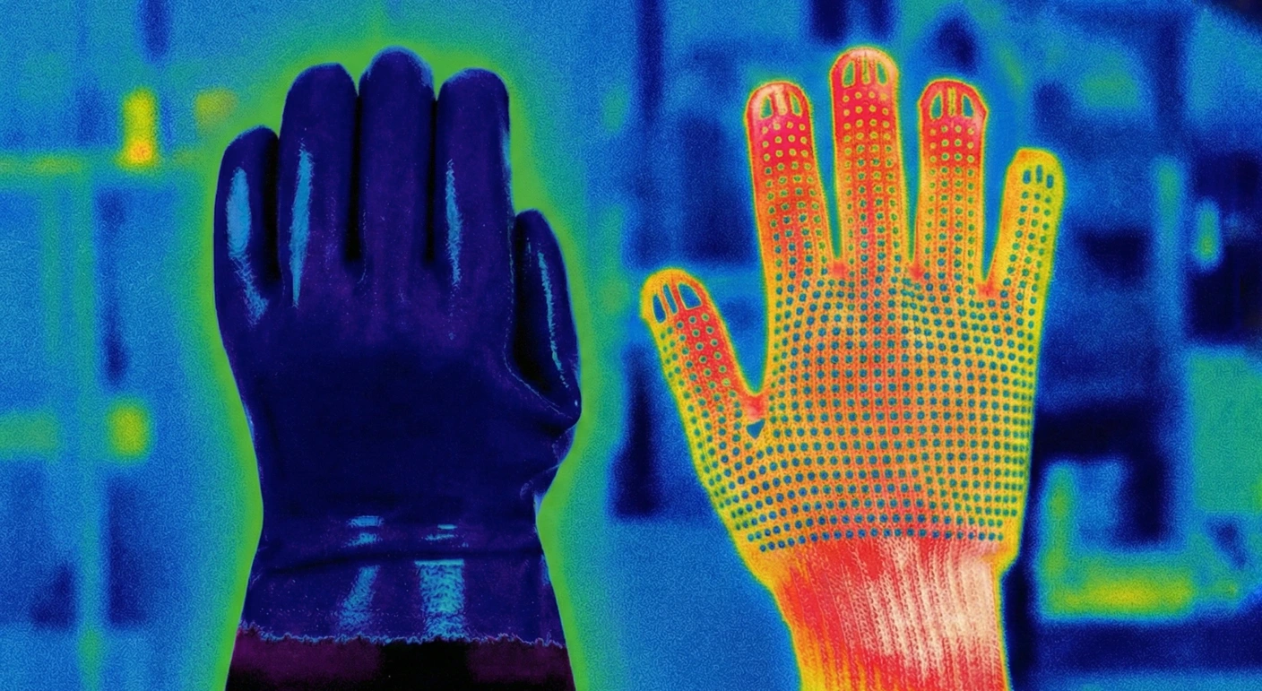Тепловая карта кисти руки